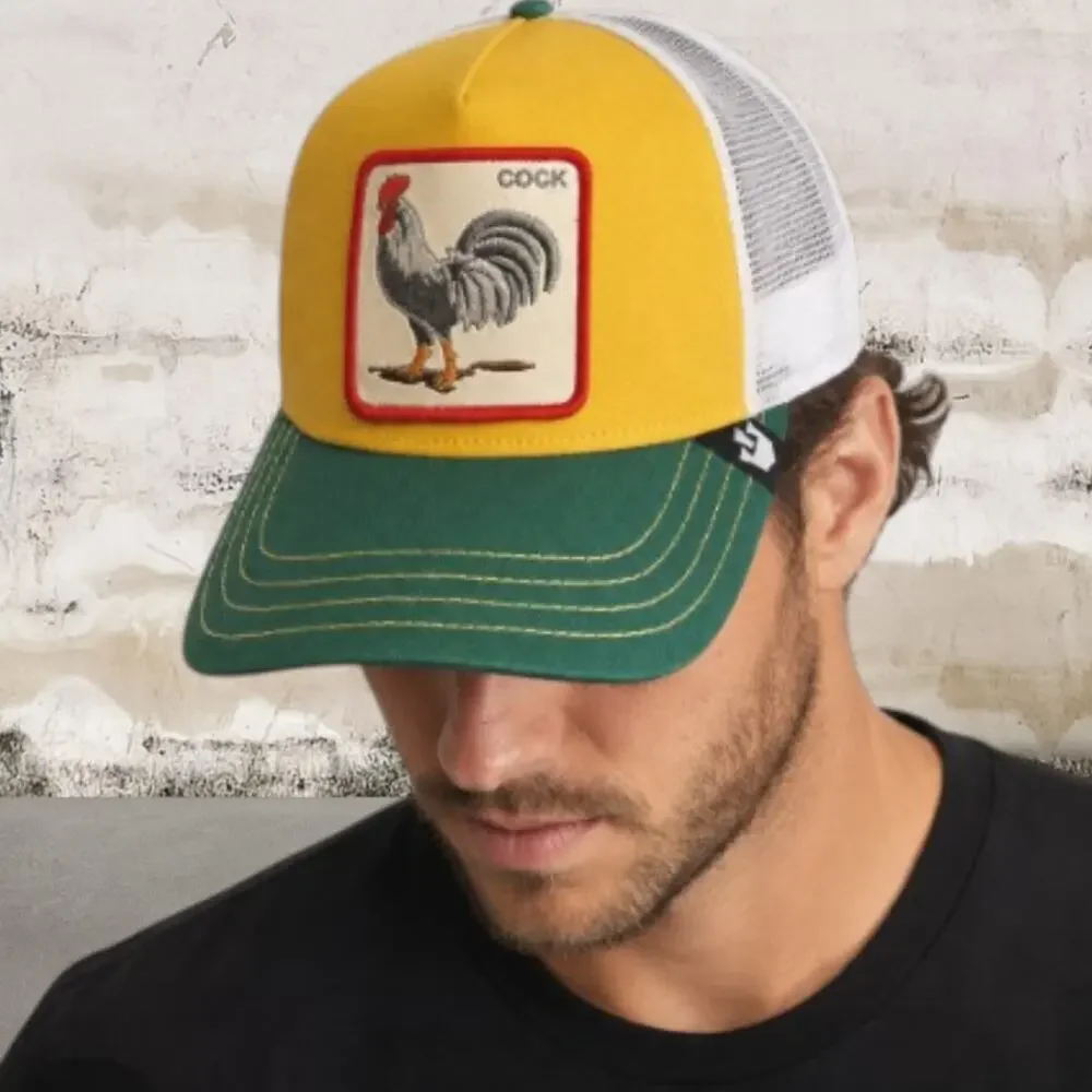 Goorin Bros $40 Rooster Yellow Trucker Hat NWT